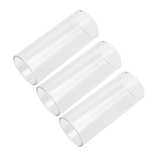 HEMOTON Guitar Slide Tone Glass Guitar Slides Medium Bottleneck Heat Treated for Smooth Gliding