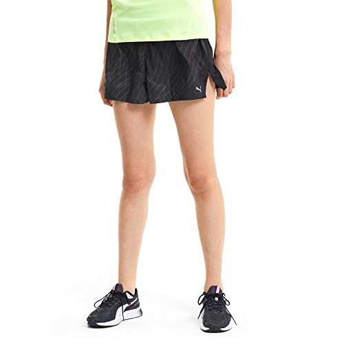 PUMA Women's 3" Running Shorts, Black, S