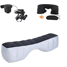 Onirii Inflatable Car Air Mattress Back Seat Bed with Air Pump,Thickened Portable Car Travel Sleeping Camping Air Mattress Blow Up Bed for Car Universal SUV