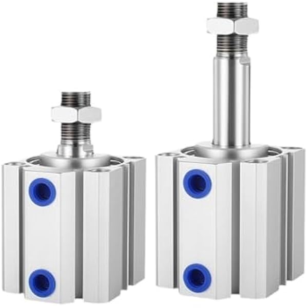 Kompaktowy cylinder pneumatyczny SDA-B SDA12/16 skok 5/10/20/25/30 tłokowy cylinder pneumatyczny z podwójnym działaniem, 1 sztuka (90 mm, otwór 12 mm)