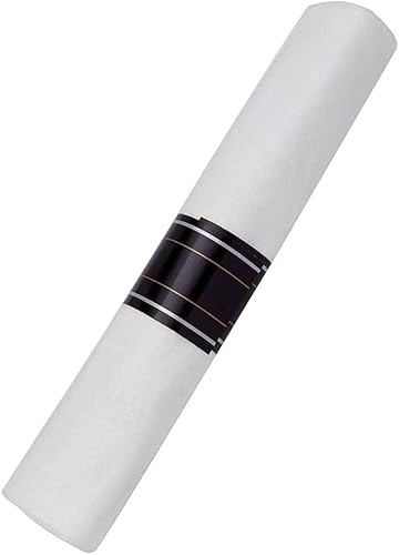 Rollos de cubiertos de plástico desechables  Parece plata con revestimiento de acero inoxidable, cubiertos alternativos formales, duraderos,