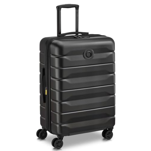 DELSEY Paris Air Armour Reisekoffer, Hartschale, ausziehbar, Schwarz , 3er-Set (55 x 35 x 20 cm), Klassisch – Ansicht 2