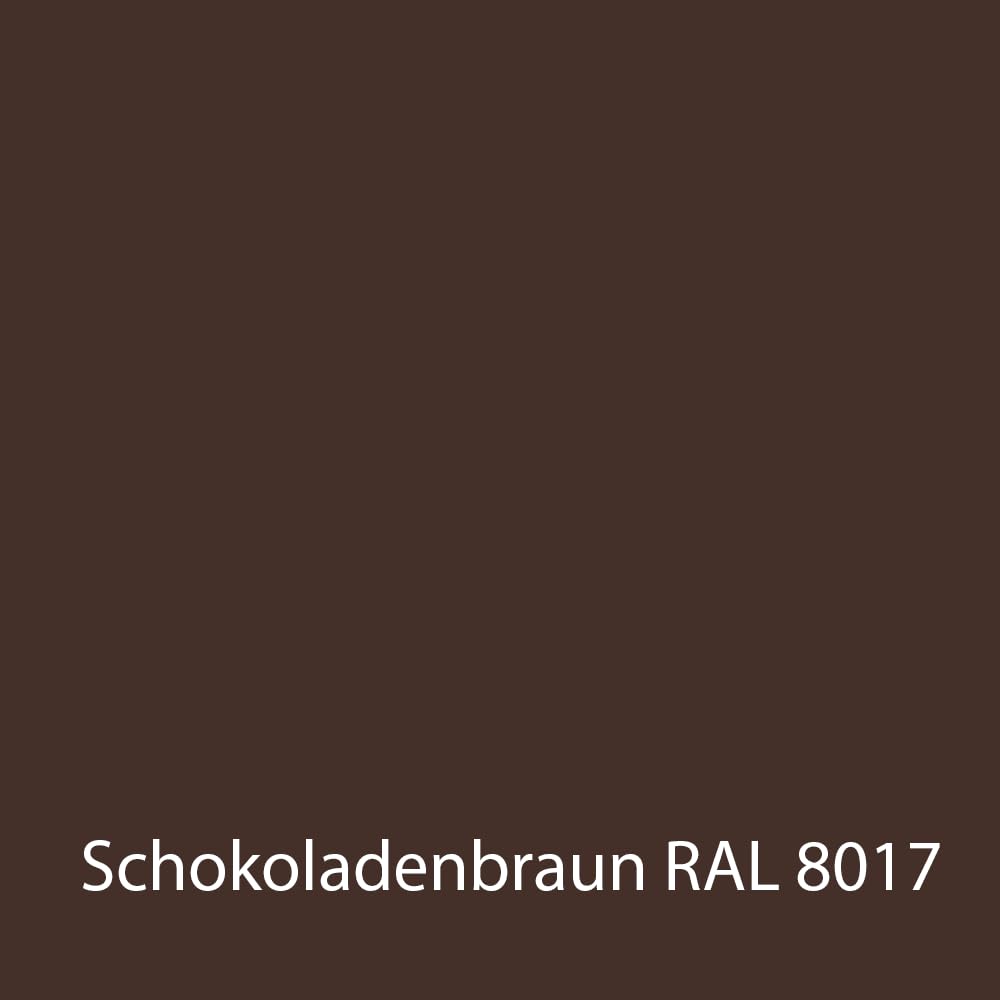 Wetterschutzfarbe (5kg) Holzfarbe Zaunfarbe Gartenfarbe auf Hölzer aller Art große Farbauswahl Acryl-Farbe (Schokoladenbraun)
