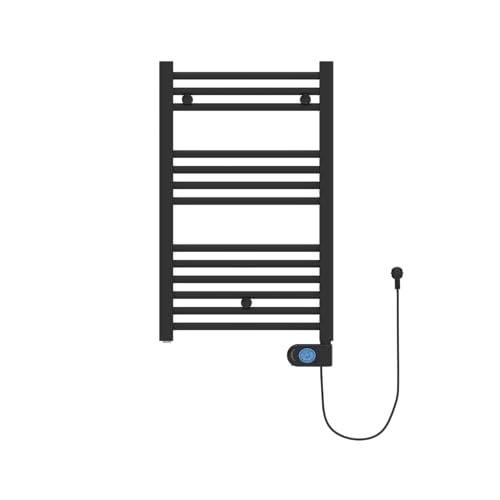 facula - Radiador Toallero Eléctrico Fluido Serie PE Negro de Bajo Consumo 400w