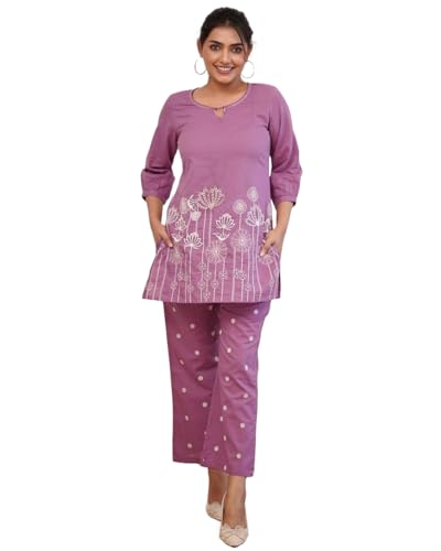 Image of ANNI DESIGNER Women Cotton Printed Co-Ord Set