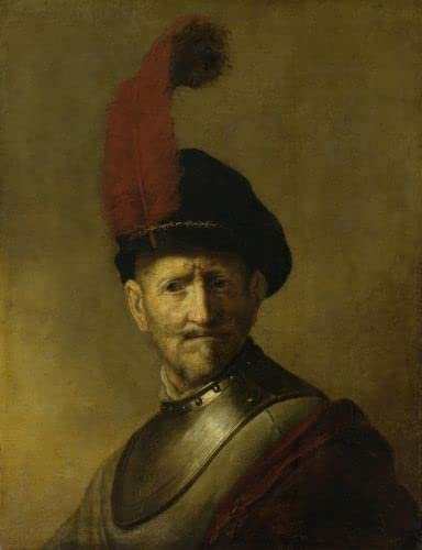 Poster Rembrandt Portret van een Man tableau toile 50x70 impression d'art