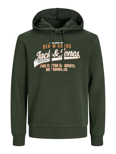 Sweat à capuche grande taille XXXL Jack&Jones confortable kaki