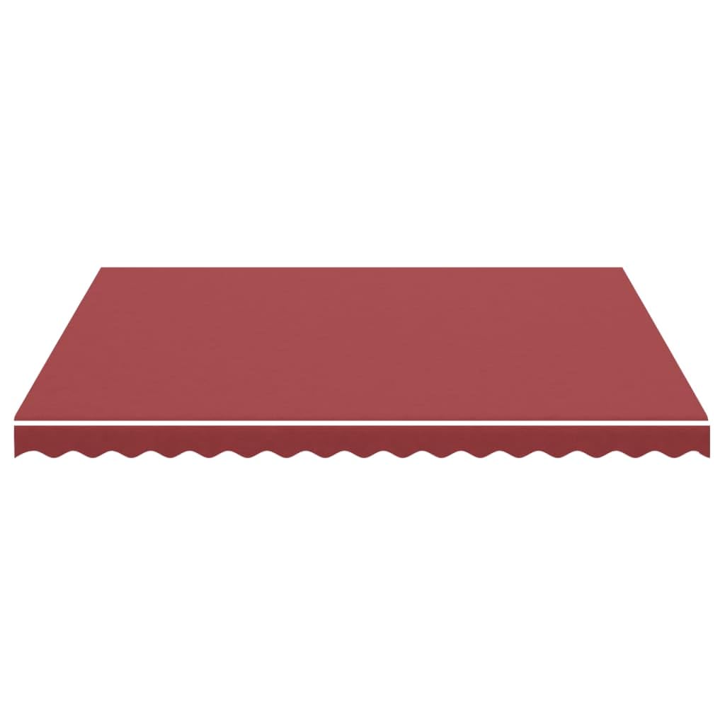Leasha Toile de Rechange Store Banne avec Lambrequin, Toile Tissu de Remplacement pour Auvent 380x345 cm Bordeaux Rouge