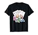 Poker Gl&uuml;cksspiel Spiel Karten Chips Casino Pokern Holdem T-Shirt