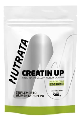 Creatina Nutrata 500g refil Pura 100% Monohidratada, Micronizada 200 Mesh, Sabor Neutro, 500g, Suplemento Alimentar em Pó