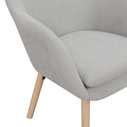 Convenience Concepts 310131GY Take A Seat Charlotte Accent Chair, Pewter Gray Linen thumb #6