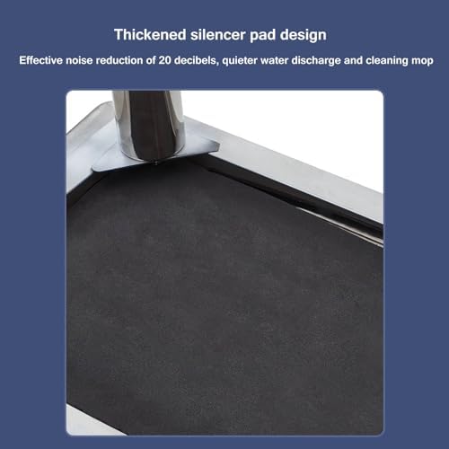 Floor Mop Sink 304 Stainless Steel Commercial Rectangular Mop Bucket with Drain Kit Large Laundry Utility Sink for Floor Cleaning and Wet Mopping,60 * 41 * 58cm,60 * 41 * 58cm