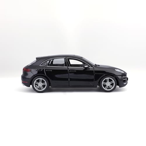 Bburago 1:24 Porsche Macan Negro Metálico miniatura 6