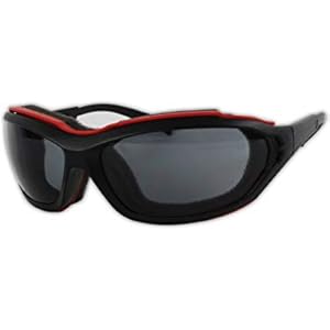 Magid Glove & Safety Y85BRAFGY-AMZN Gemstone Onyx Y85BRAFGY Protective Glasses Polycarbonate Standard Black Red Foam