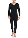 COLORFULLEAF Thermal Underwear for Men Set Soft Fleece Lined Warm Base Layers Long Johns for Men The