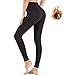 Pantalon de Sudation Femmes,Legging Anti Cellulite Fort Compression Thermique,Taille Ajustable,Legging Minceur,Transpiration pour Perdre du Poids,pour Sport Jogging Minceur Fitness Pilates Yoga (L)