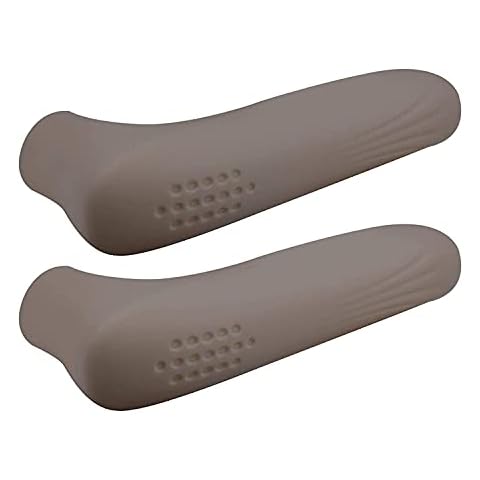 Pinsheng 2 PCS Baby Safety Equipment Door Handle Cover, Silicone Door Handle Glove Cover, Thicker Door Knob Protector, Anti-Static, Food Grade Silicone (Brown) Cover