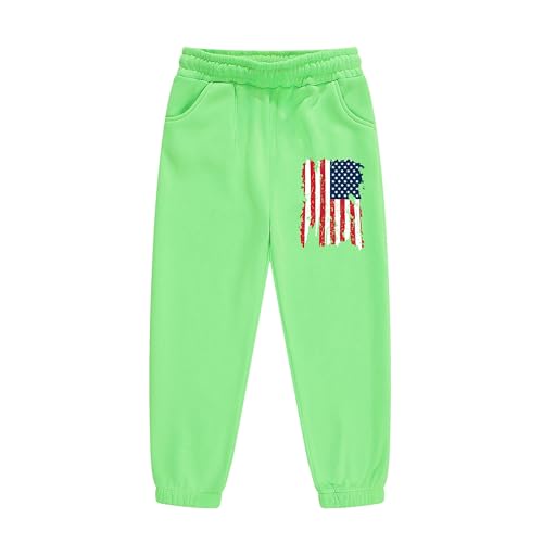 Image of Vivimeng Boys USA Sweatshirt Suit Kid USA Hoodie Set American Flag Sweater Girls American Hooded Pullover Suit