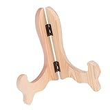 Supports d'assiettes de bureau - merveilleux chevalet en bois ainsi qu'un ornement créatif pour votre maison. toute assiette décorative pour la maison peut être exposée sur un chevalet de table