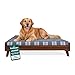 Furhaven Pet Dog Bed Frame | Mid-Century Modern Style Bed Frame Furniture for Pet Beds & Mattresses, Walnut, Jumbo