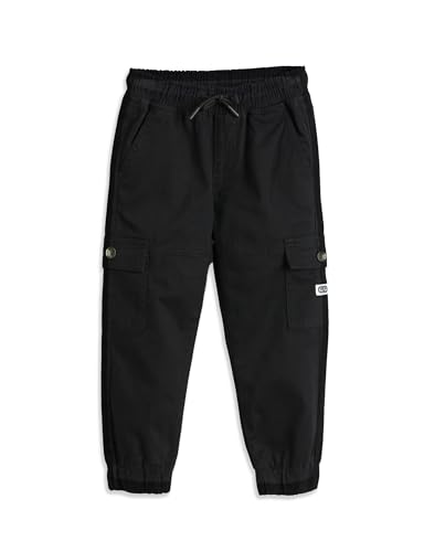 Image of Amazon Brand - Symbol Boy's Cotton Cargo Jogger | Elasticated Waistband and Cuff | Stretchable | Age 2-14 Years