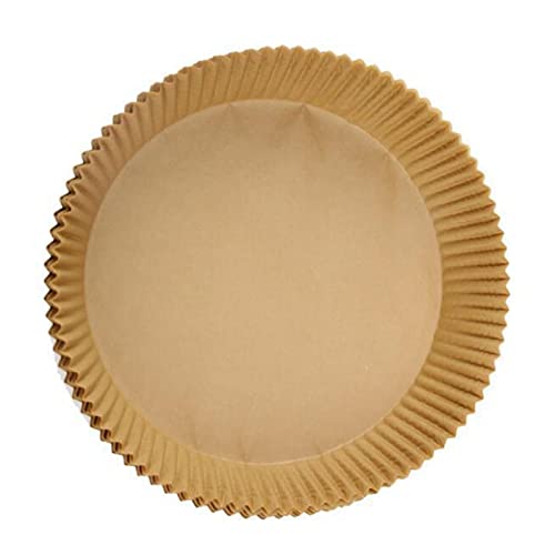 30/50/100 piezas de papel impermeable a prueba de aceite para hornear revestimientos de papel de aire, cantidad suficiente forma redonda