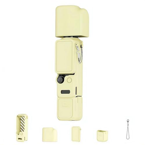 For DJI Osmo Pocket 4 ��p �P�[�X �J�o�[ �����Y�L���b�v/��ʃJ�o�[�t�� �t�̃V���R�� ���G��ǍD �Ռ��z�� ���h�~ ���M�݌v ����~�� �w��h�~ For DJI Osmo Pocket 4�p �A�N�Z�T���[