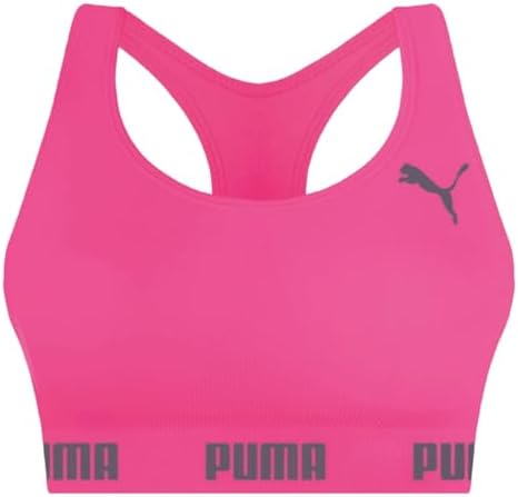 Puma Top Feminino Nadador Sem Costura Sustentação Confortável Aca...