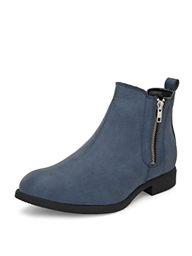 Image of HiREL'S Men's Chelsea Zipper Boots | Soft Cushioned Insole, Slip-Resistance, Dynamic Feet Support, Arch Support & Shock Absorption