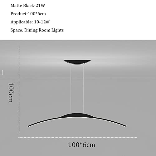 Arched line chandelier LED en finition premium pour intérieur moderne