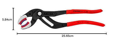 KNIPEX - 81 11 250 Herramientas - Alicates de agarre de tuberías con mandíbulas de plástico reemplazables (8111250)