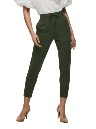 ONLY Damen Onlpoptrash Life Easy Col Pant PNT Noos Regular Fit Hose Mit Kordelzugverschluss Für Lounge Und Freizeit, Peat,XL / 32L