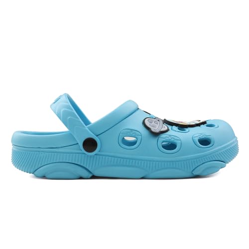 Image of Liberty Lucy&Luke LPMXT-K834 Kids Clogs for Boys & Girls - Beige, Blue & Green | Lightweight Slip-On Clogs | Durable & Soft EVA Sole | Comfortable & Breathable Sandals for Walking - Cushioned Footbed