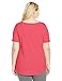 Just My Size Women's Plus-Size Solid Split Neck Shirttail Hem Tee