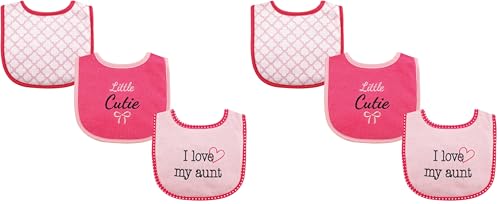 Image of Luvable Friends Unisex Baby Cotton Terry Drooler Bibs with Fiber Filling