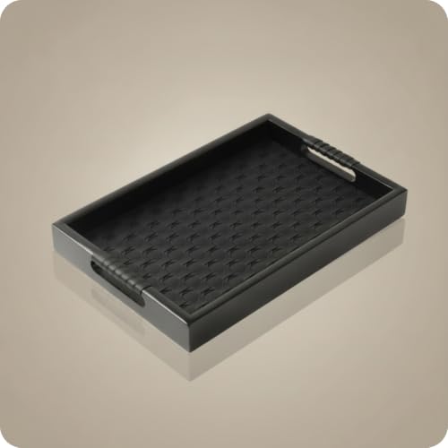 Bandeja Rectangular Accesorio Hogar Pequeño para Joyas y Llaves con Textura Tejida 6