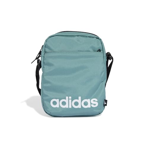 adidas Unisex LINEAR Organizer, Powder Teal/Black/White, One Size
