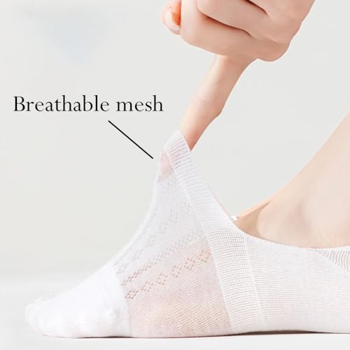 Image of Women's No Show Socks Colorful stripes Ankle Socks for Women, Low Cut Socks Short Cotton Socks