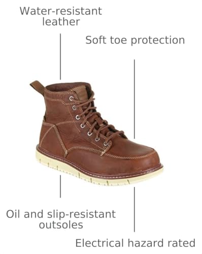 Image of KEEN Utility Men's San Jose 6 inch Soft Toe Wedge Work Boots