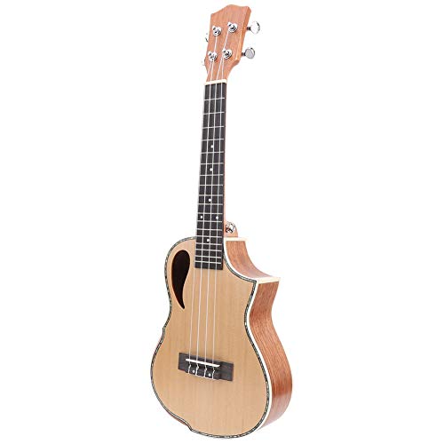 Ukulélé 23 pouces , Ukulélé 23 pouces placage épicéa visage simple cranté bras garde chaîne Instrument de musique - Les Beatles, Paul McCartney, John Lennon, RIngo Starr, George Harrison Ukulélé 23 pouces , Ukulélé 23 pouces placage épicéa visage simple cranté bras garde chaîne Instrument de musique – Image 7
