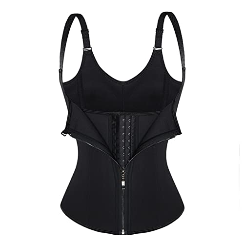 LIUJIU Körperformer S Verstellbare Unterbrust Korsett Body Shaper Frauen Taillenformer Shapewear Korsett/Corsage Schwarz Cover