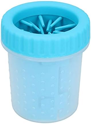 PetaHouse Holy Paws Foot Washing Cup, Pet Paw Cleaner Portable Dog Paw Washer with Soft Silicone Bristles for Quickly Cleaning Pets Muddy Feet - Color May Vary (Large)
