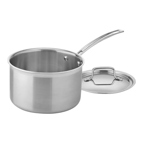 Comparison: Best Judge Stainless Steel Saucepans 9 Cuisinart 4-Quart Skillet, Stainless Steel Cookware Multiclad Pro Triple Ply Saucepan w/Cover, MCP194-20N