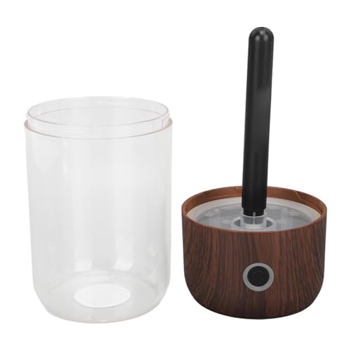 Mini humidificateur bureau 300ml aspect bois avec veilleuse - 4