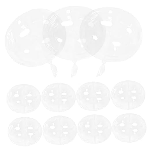 Vaguelly 25 Piezas Ramo De Globos Para Envolver Relleno De Globo Bobo Globo De Burbuja Grande Rellenable Bobo De Cuello Ancho Bobo Burbuja Bobo Globos Transparentes Flores Bola Transparente