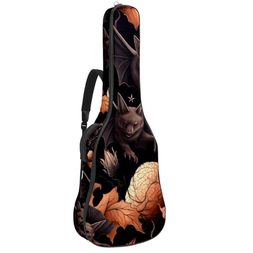 Housse guitare basse et électrique 104 cm Oxford motif château d'Halloween