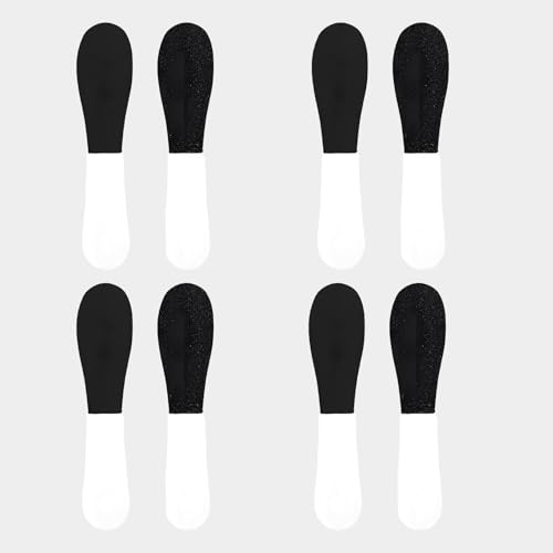 8Pcs Foot Files for Hard Skin,Double File Sided Remover,Rasp Footfile Callus,Double-Sided Calluse Emery Fies Heel Scrubber,Dry Cracked Exfoliator Dead,White Scraper Grinder,for Pedicure Care Feet