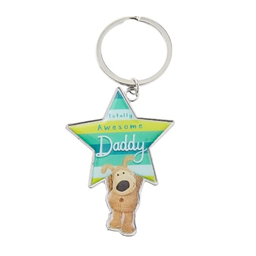 HOX Boofle Enamel Stainless Steel Keychain Keyring - Daddy