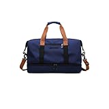 lafo Borsa sportiva e borsa da viaggio per uomo e donna, borsa weekend, borsa da palestra impermeabile, con scomparto per scarpe e scomparto bagnato, per viaggi, vacanze, palestra, sport, fitness,