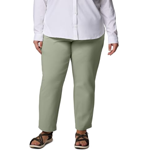 Columbia Womens All Seasons Pull-On Pant, Safari, 3X